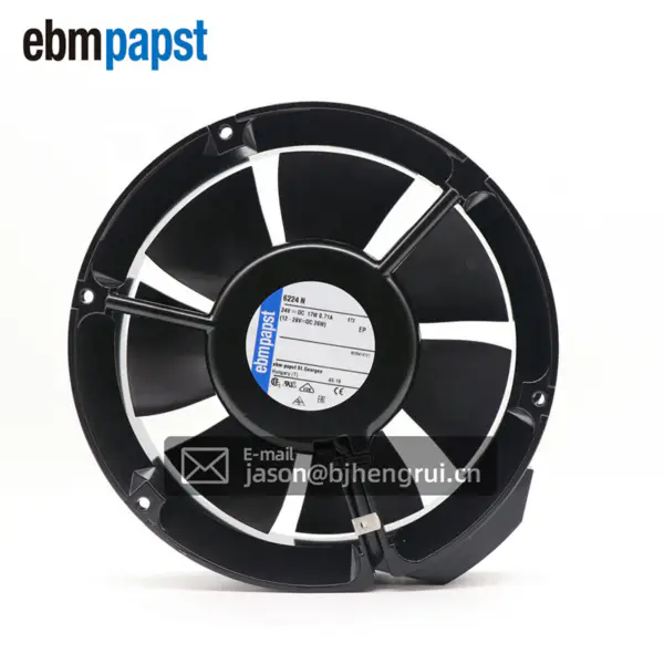 Oryginalne nowe wentylatory osiowe Ebmpapst 6224N 24V 710mA 18W 172*51mm DC Wentylacja osiowa ABB Inverter Wentylatory chłodzące