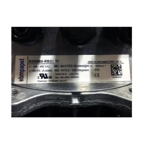 Wentylator Ebmpapast R3G560-RB31-71