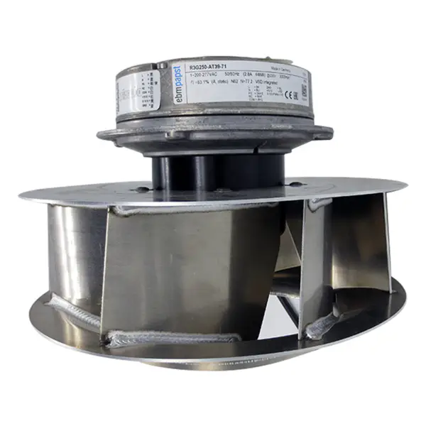 Ebm papst EC230V 448W 2.8A 3000 obr/min R3G250-AT39-71 wentylator spiralny R3G250-AD63-22