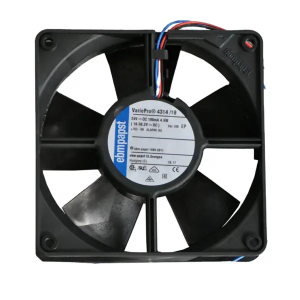 4314/19-189 4.6W 24V 2800rpm 0.19A DC Osiowy wentylator chłodzący do szafy sterowniczej