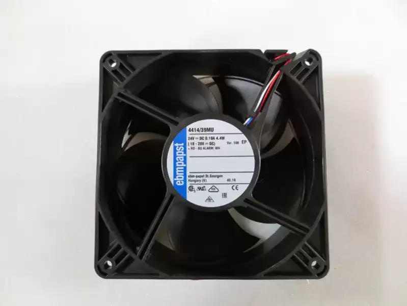 Wentylator ebmpapst 4414/39MU-598 120*120*38mm 24V 4.4W wodoodporny wentylator DC Wentylator szafy sterowniczej automatyki przemysłowej