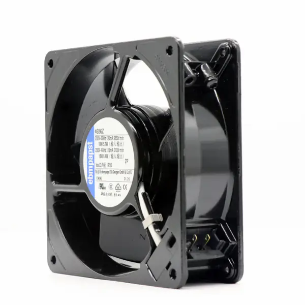 230V 120mA W pełni metalowy wentylator odporny na wysokie temperatury Ebmpapst 4656Z 12038 Osiowe chłodzenie szafy sterowniczej