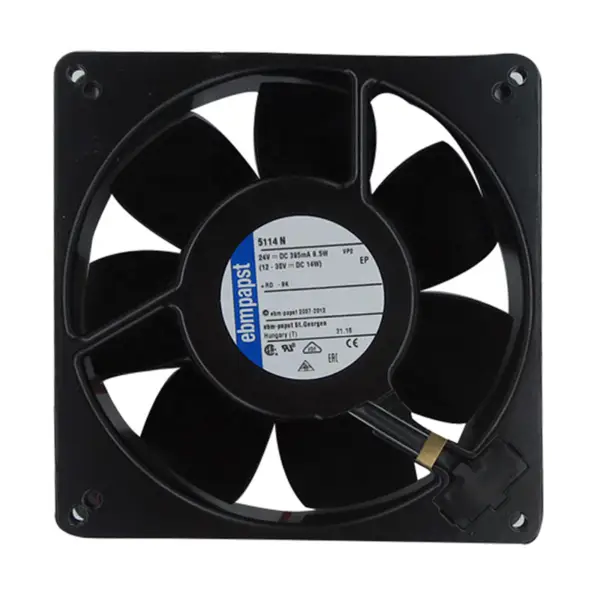 TYP 5114N 24V 9.5W EBM-PAPST 135*135*38 MM wentylator odporny na wysokie temperatury