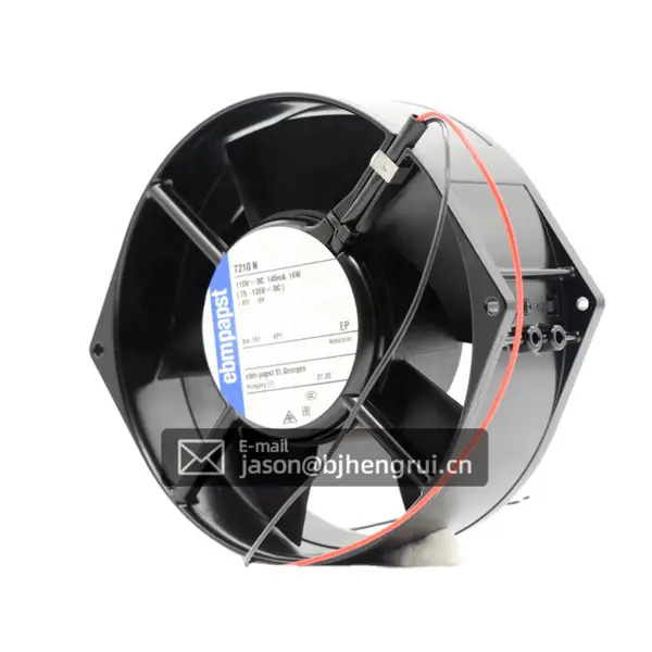 Wentylator osiowy ebmpapst 7210N-181 110V AC 16W Rail Transit UPS Machine Cooling Fan