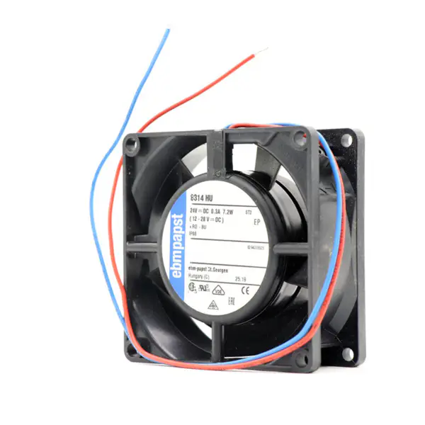 8314HU ebmpapst fan 8032 24V 6W 8cm Wentylator chłodzący z falownikiem Wentylator chłodzący ze zmiennym regulatorem łopatkowym
