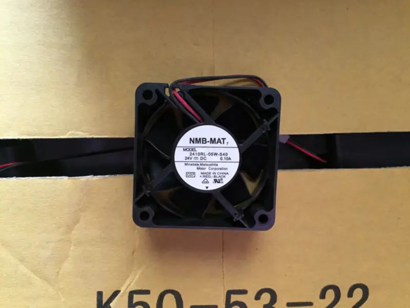 NMB-MAT 2410RL-05W-S40 DC 24V 0.10A 6025 2-przewodowy wentylator z falownikiem
