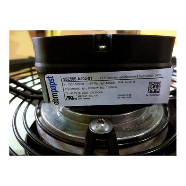 ebmpapst S6E500-AJ03-01 230V 270W 915RPM 1.18A 500mm wentylator z wirnikiem zewnętrznym A6E500-AJ03-01