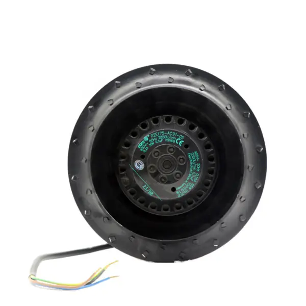 Niemiecki wentylator ebmpapst R2E175-AC91-05 65W 400V 0.2A turbo wentylator odśrodkowy