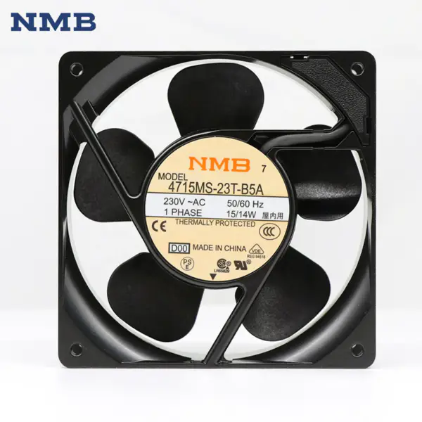 4715MS-23T-B5A NMB 120*120*38mm Wentylator osiowy Carbinet AC 230V 12CM 14W Wentylator chłodzący UPS