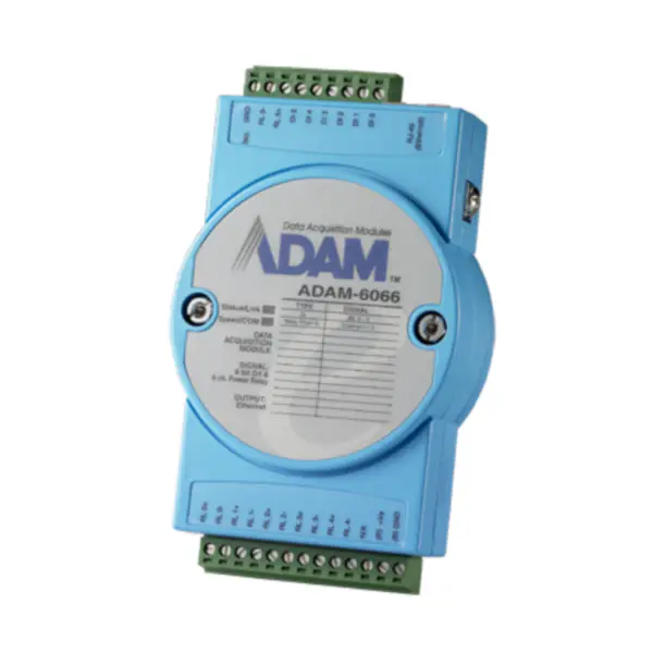 Advantech ADAM-6066-D 6-kanałowe wejście cyfrowe i 6-kanałowy moduł przekaźnika mocy Modbus TCP