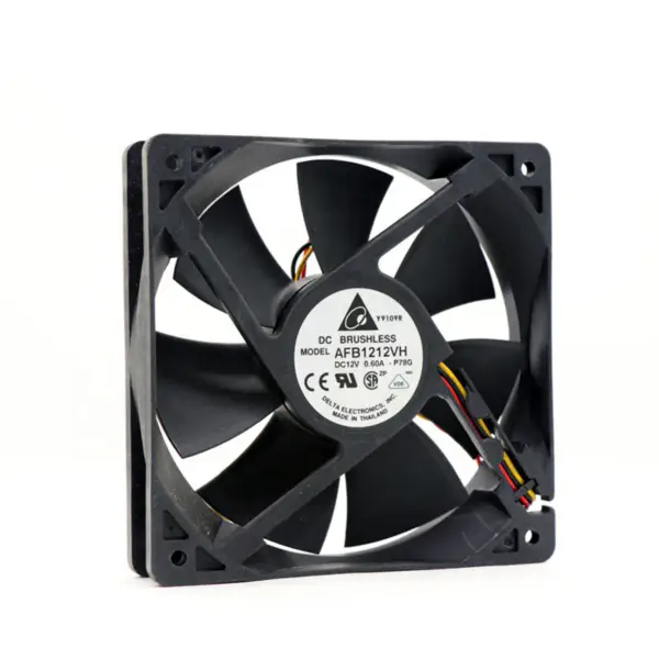 Delta 12CM 12V 0.60A AFB1212VH 12025 płyta główna obudowy pwm kontrola prędkości wentylatora o dużej prędkości