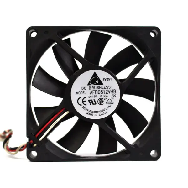 Delta 8CM 8025 12V 0.41A AFB0812VH zasilacz do obudowy wentylator chłodzący wykrywający płytę główną