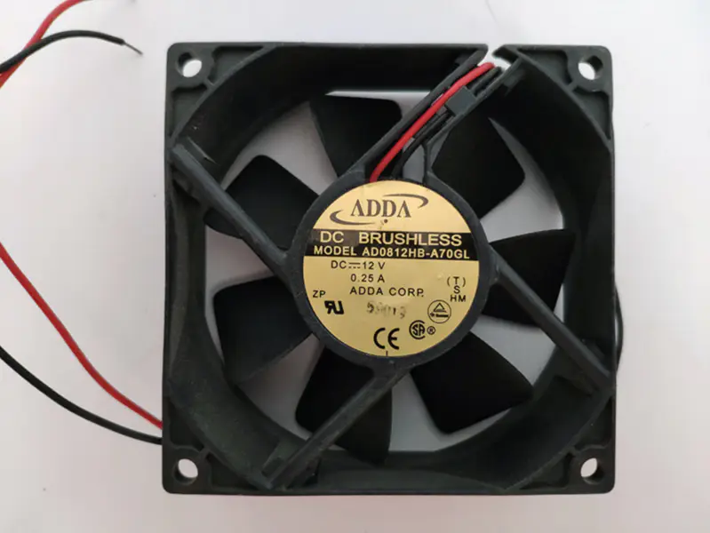 AD0812HB-A70GL nowy cichy wentylator chłodzący ADDA 80*80*25mm 12V 0.25A