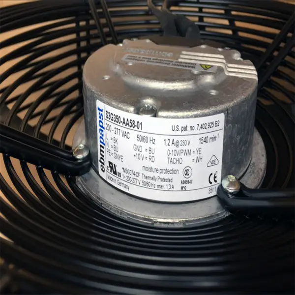 Wentylator zewnętrzny ebmpapst S3G350-AA58-01 230V 1.2A wodoodporny IP44
