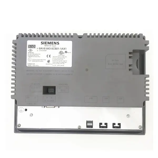 8-calowy Siemens Simatic MP277 8'' Panel 8 cali Ekran dotykowy HMI MP277-8 Klawisze 6AV6 643-0CB01-1AX1