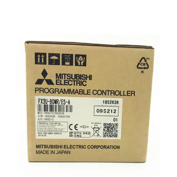 FX 3U 80M FX3U-80MR/ES-A Jednostki główne sterownika PLC Mitsubishi FX3U 80MR z 80 wejściami/wyjściami