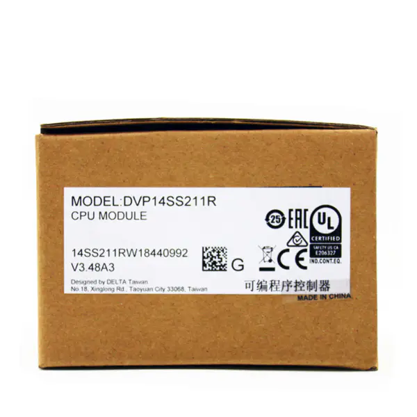 Delta DVP SS 14 SS2 14SS211R PLC 14SS2 DVP-14SS2 Cyfrowy moduł CPU DVP14SS211R z wejściem RS232 Pakiet przemysłowy Ect