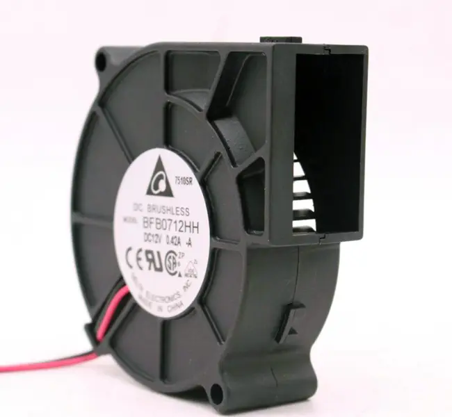 Delta BFB0712HH 7525 12V turbina 0.42A dmuchawa 7.5CM wentylator chłodzący