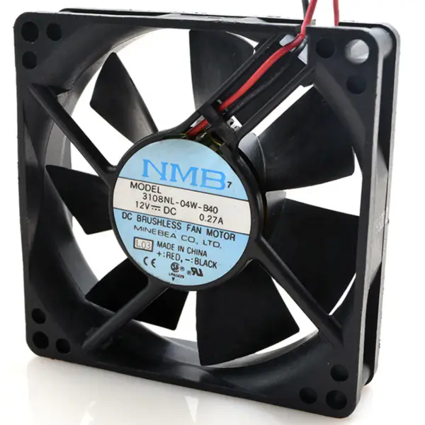 Wentylator chłodzący do obudowy NMB 3108NL-04W-B40 DC 12V 0.19A 80*80*20mm