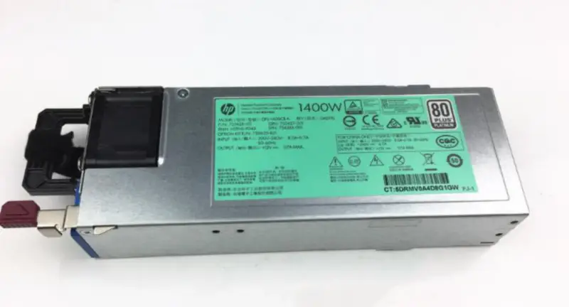 HP 1400W Flex Slot Platinum Plus Hot Plug Źródło zasilania 720620-B21 733427-001 754383-001 HSTNS-PF43