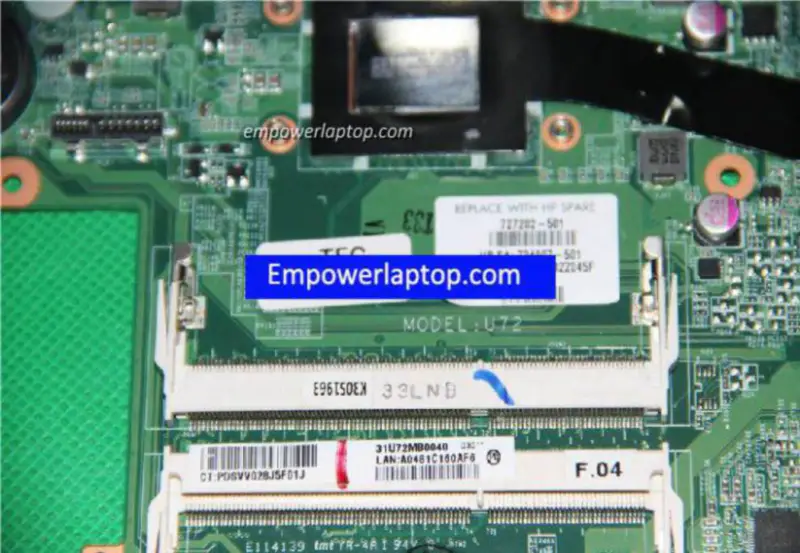 Płyta główna HP 727202-501 DA0U72MB6D0 A8-5545M