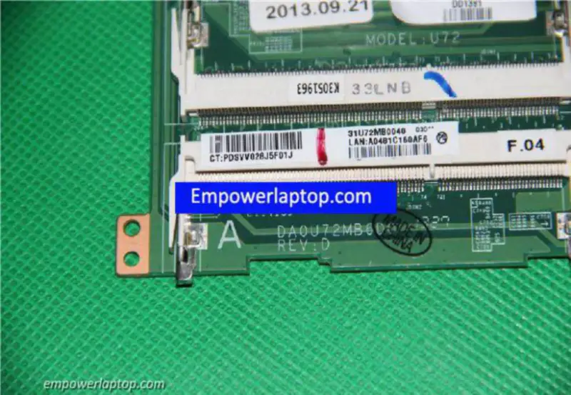 Płyta główna HP 727202-501 DA0U72MB6D0 A8-5545M