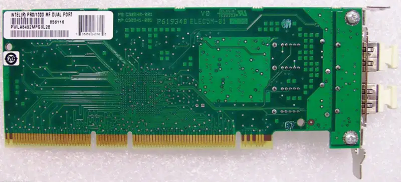 Podwójna karta światłowodowa Intel PWLA8492MFG3L20 PRO/1000 MF PCI-X