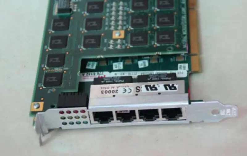 NMS AG4000 32DSP 4E1-PCI 5640-REV.10 5630-REV.A3 Voice Card