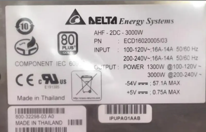 DELTA AHF-2DC-3000W ECD16020005/03 Zasilacz 3000W