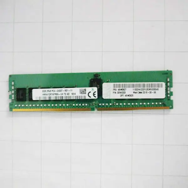 Dla Lenovo Ram 46w0827 46w0825 8gb 2rx8 Pc4-2400t Ddr4 2400 Reg Ecc Pamięć serwera