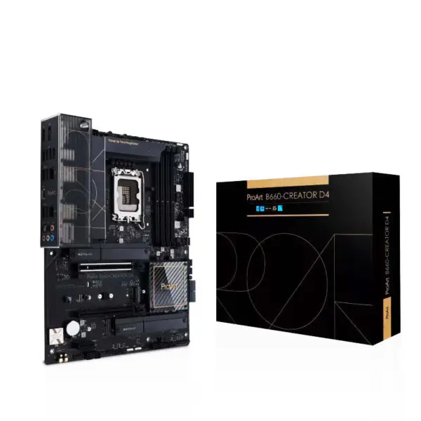 Płyta główna Proart B660-creator D4 Atx Lga 1700 z procesorami Core 12/13 generacji