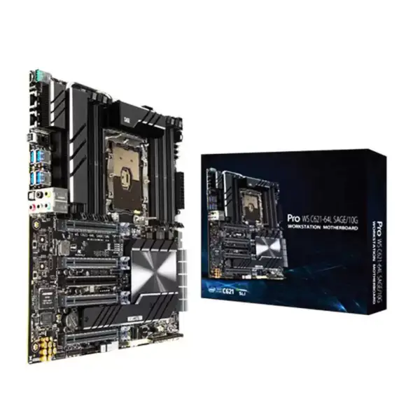 Płyta główna Pro Ws C621-64l Sage/10g do stacji roboczych Lga3647 z procesorami skalowalnymi Xeon 1. i 2. generacji