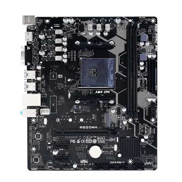 A520mh do płyty głównej Biostar A520 Socket Am4 64gb Ddr4 M.2 Micro Atx