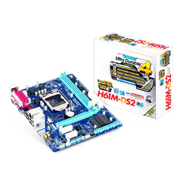 Płyta główna Gpu H61 Ddr3 Lga1155 I3 I5 I7 Sata2.0 1333 Dram H61m Ds2