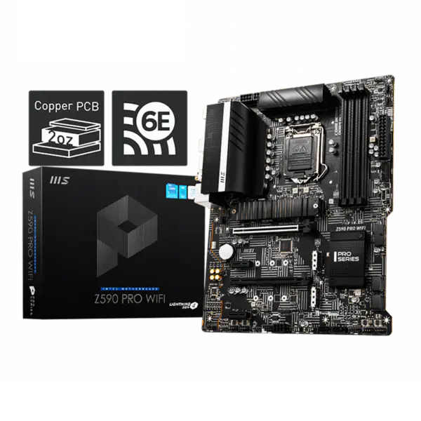 Płyta Główna Lga 1200 Z590m Ddr4 10th 11th Gen Z590 Pro Wifi