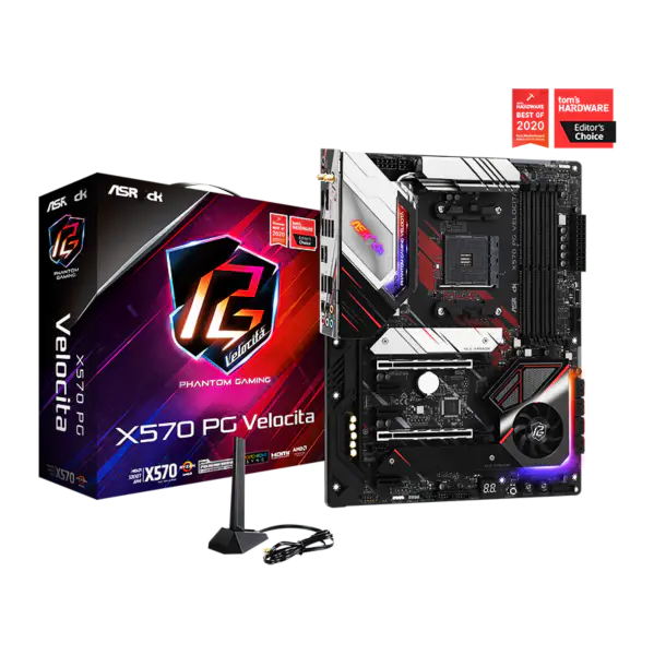 AsRock Płyta główna Am4 Socket 2000 3000 4000 G-series 5000 And 5000 G-series Cpu X570 Pg Velocita
