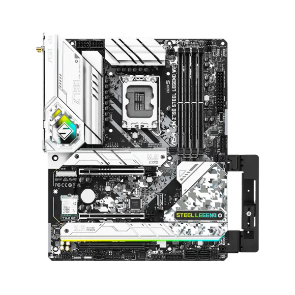 AsRock Płyta główna Z790 Steel Legend Wifi6 Ddr5 Pamięć Lga 1700 13th Gen Z790 Steel Legend Wifi6 13600k 13700k