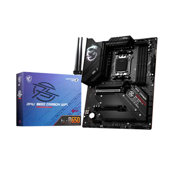 Ms Atx Płyta Główna Mpg B650 Carbon Wifi Ddr5 Am5 Wsparcie Cpu 7950x 7900x 7700x 7600x B650