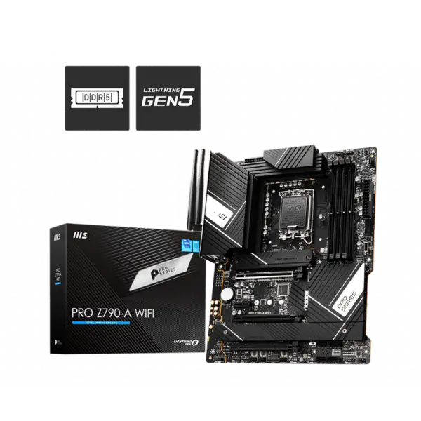 Ms Płyta Główna Pro Z790-a Wifi Ddr5 Płyta Główna Lga 1700 Cpu 13900k 13600kf 13700kf 13900kf