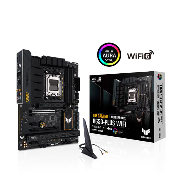 Asus Płyta główna Tuf Gaming B650-plus Wifi Płyta główna Tuf Gaming B650-plus Procesor 7700x 7600x 7950x 7900x Am5