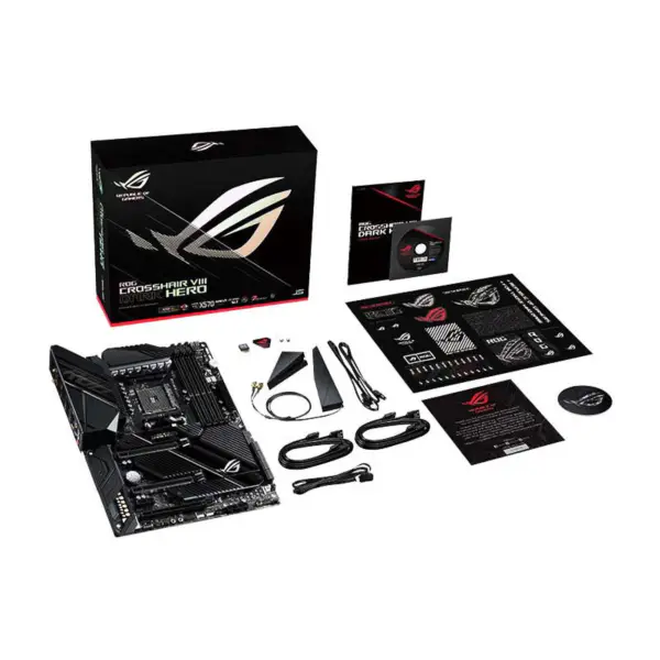 Asus Rog Crosshair Viii Dark Hero C8dh X570 Argb Płyta główna do gier Obsługa procesorów 5800x 5900x 5950x