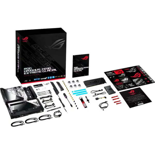 Asus Płyta Główna Ddr5 Cpu 12700 2700kf Intl Z690 Lga 1700 Płyta Główna Rog Z690 Extreme Glacial