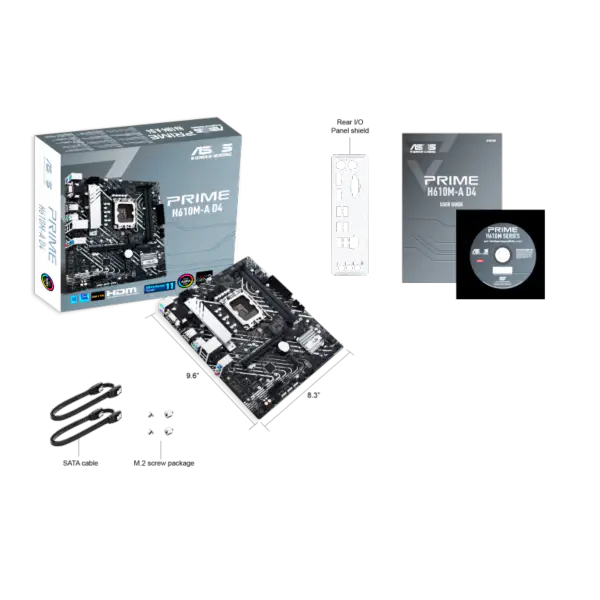 Asus H610 H610i H610m Płyty Główne Obsługujące I5 12400 Ssds M.2 Lga 1700 Płyta Główna Prime H610m-a D4 Ddr4