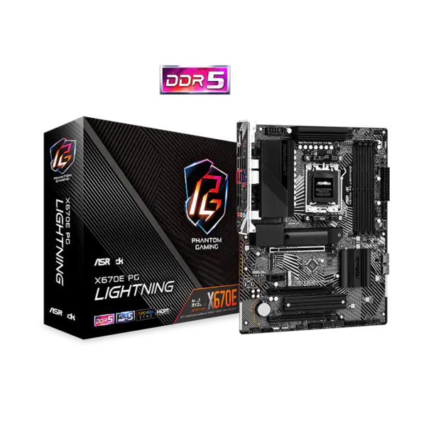 Asrock X670 X670e Płyty główne Am5^5 Obsługa procesorów serii 7000 Socket Am5 Płyta główna X670e Pg Lightning Ddr5 Am5