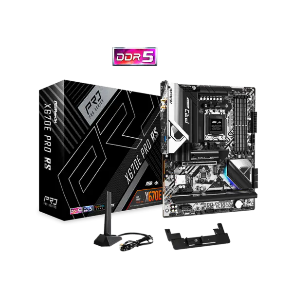 Asrock X670 X670e Płyty główne Am5^5 Obsługa procesorów serii 7000 Socket Am5 Płyta główna X670e Pro Rs Ddr5