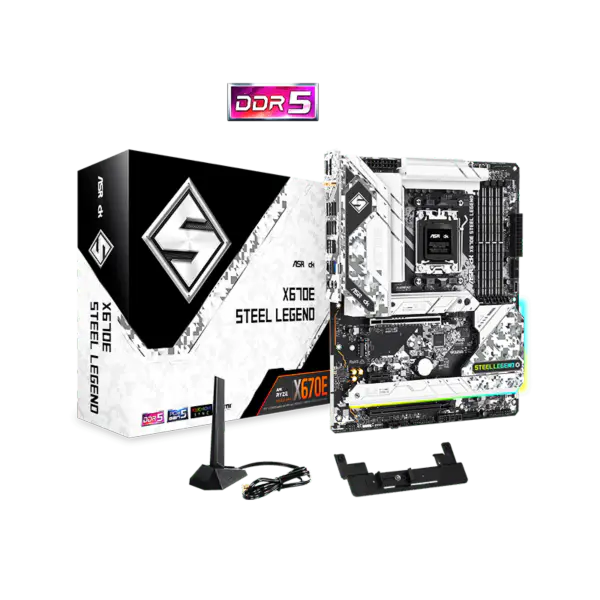 Rock X670 X670e Płyty główne Am5^5 Socket Am5 Płyta główna X670e Steel Legend Ddr5