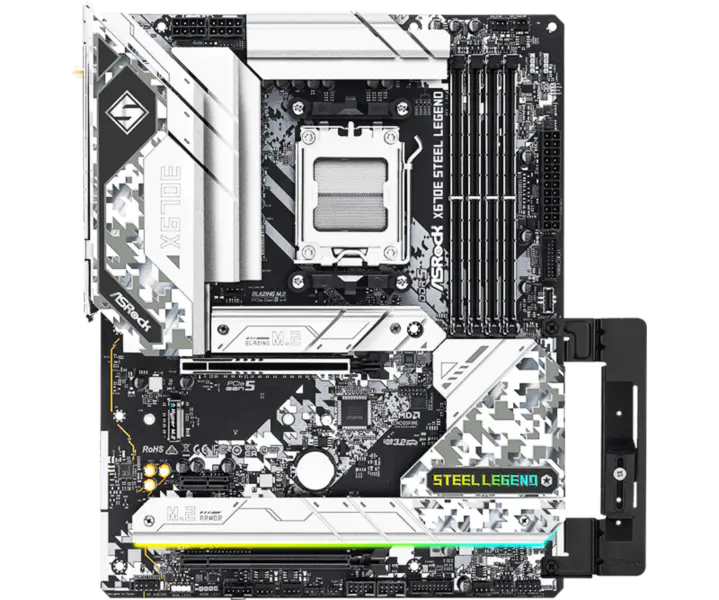 Rock X670 X670e Płyty główne Am5^5 Socket Am5 Płyta główna X670e Steel Legend Ddr5