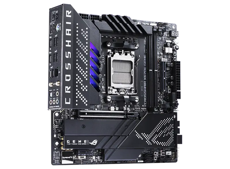 Płyty główne Asus X670 X670e Am5^5 i Rog Crosshair X670e Gene