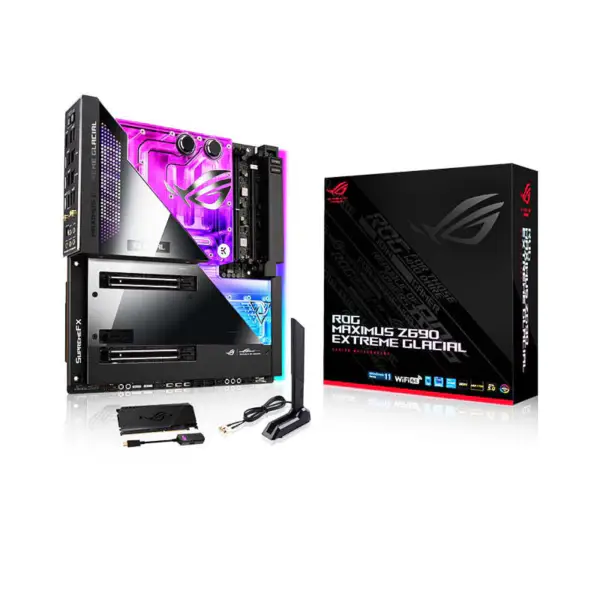 Płyta główna Asus Rog Maximus Z690 Extreme Glacial Obsługuje Pamięć D5 Cpu 12900k Intl Z690 Lga1700 Płyta główna Asus