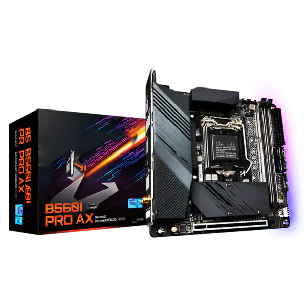 Płyta główna Ga B560 B560i Aorus Pro Ax Obsługuje 11700f11600kf10400f Płyta główna Intl B560 Lga 1200 Z Procesorem
